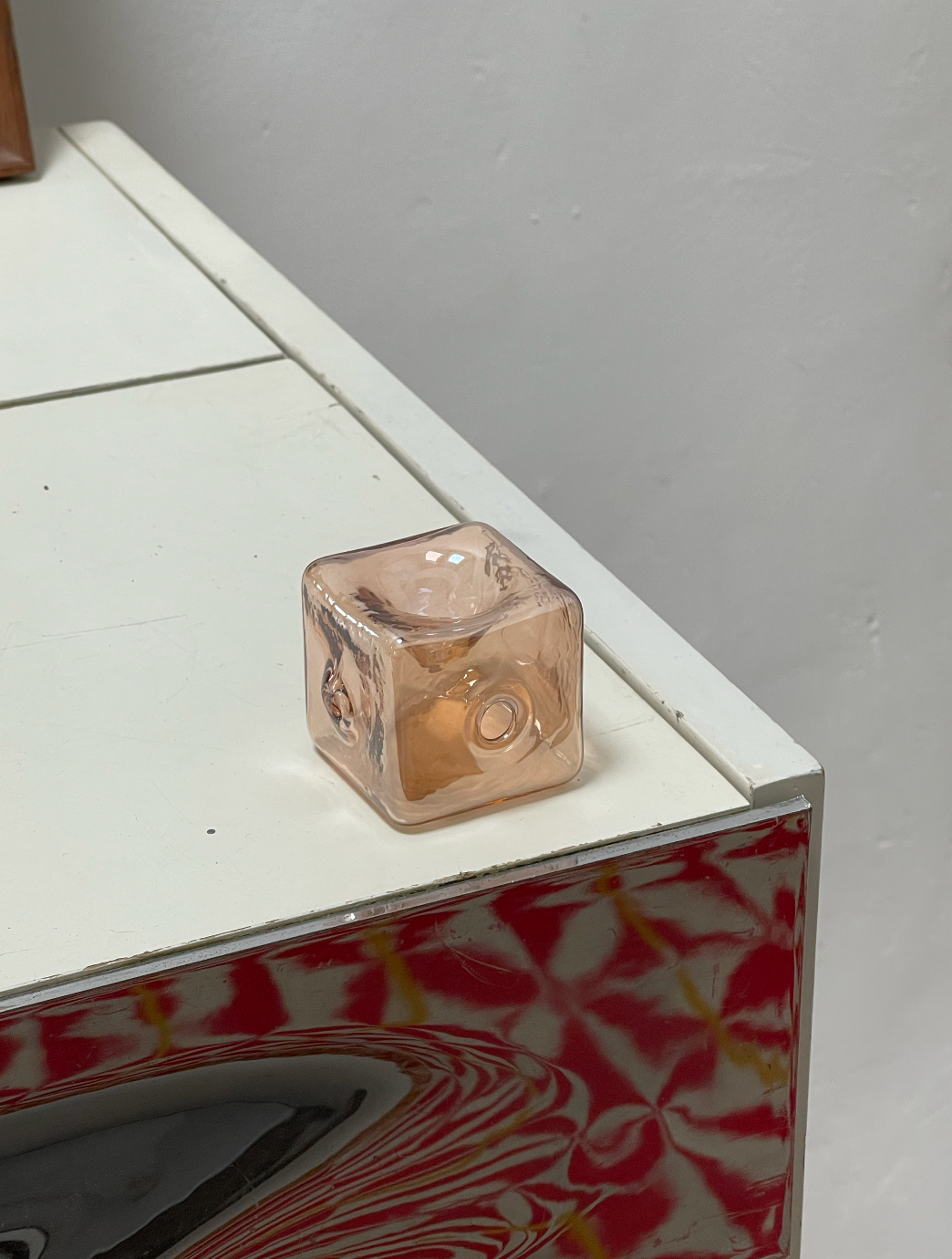 *Limited Edition Holographic Glass* P-010 | Cube Pipe